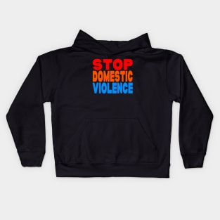 Stop domestic violence Kids Hoodie